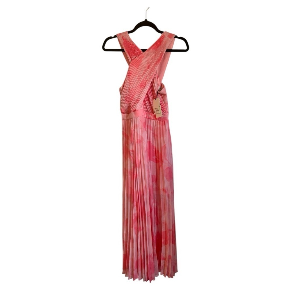 NWT Ted Baker 'Mirelia' Cross Front Pleated Midi Dress
- Coral - Picture 2 of 9